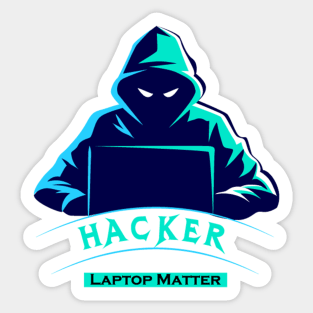 Hacker Laptop Matter Sticker